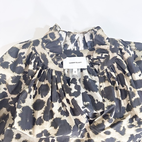 Current/Elliot Annabelle Blouse Animal Print - Size Medium - Picture 5 of 7